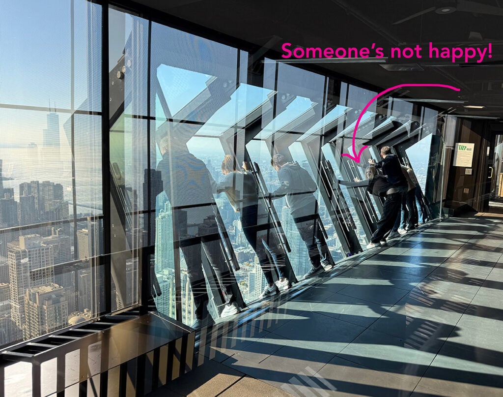 Terrified person at The Tilt