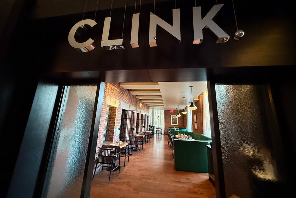 Clink restaurant with cells open