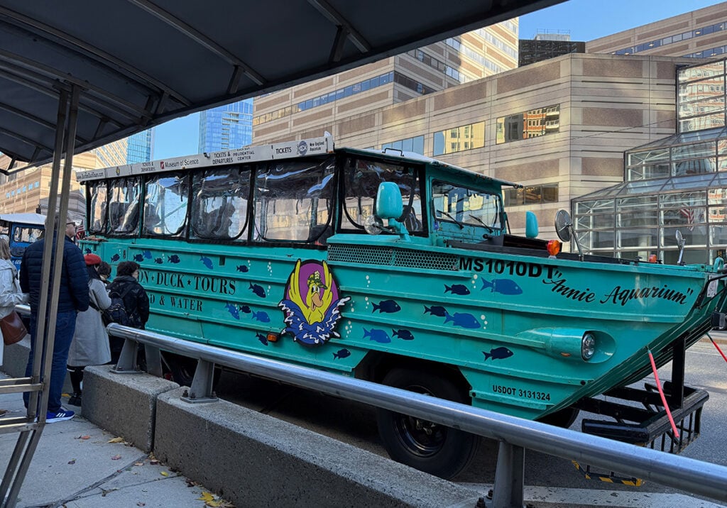 The amphibius duck boat in Boston