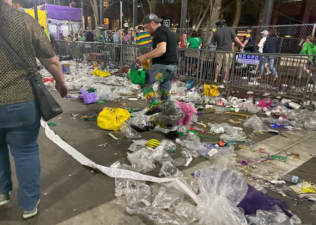 Scouting for the good loot before street machines roll in to clean up