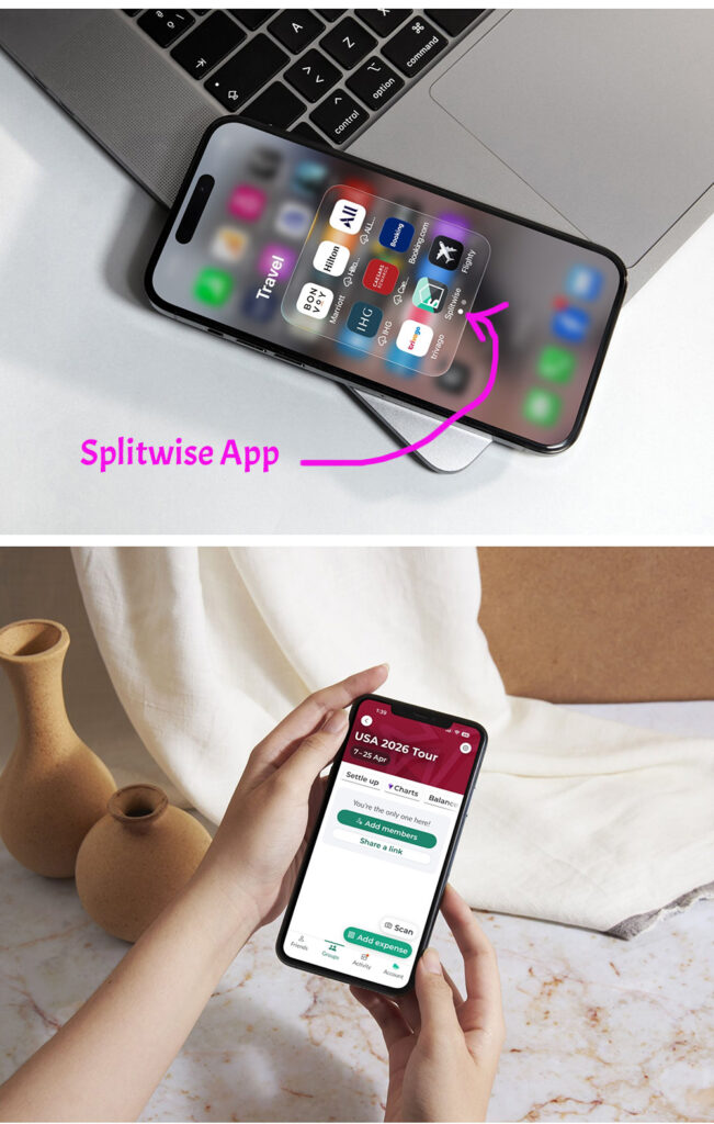 Using the Splitwise app on the iPhone