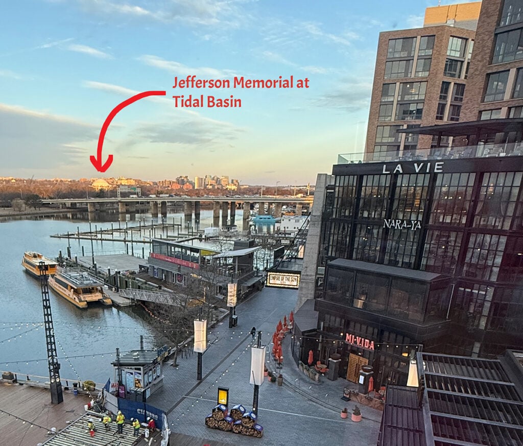 Looking out my room at IHG Washington DC