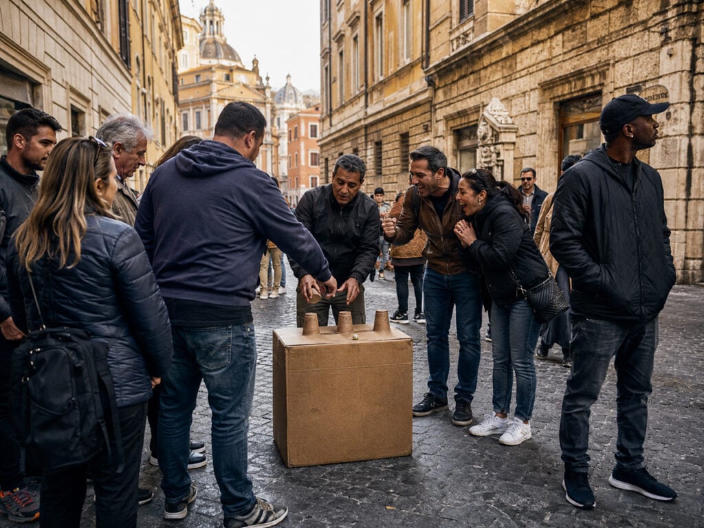 The shell game scam playing out in Rome