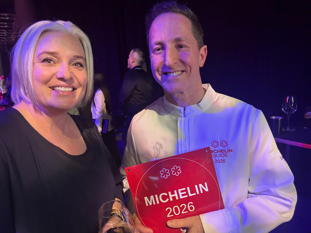 Megan with two star winner Paul Froggatt from Essence