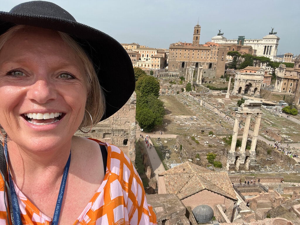 Megan at Roman Forum