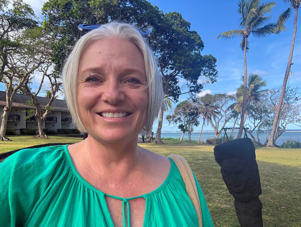Megan at Shangri La resort Fiji