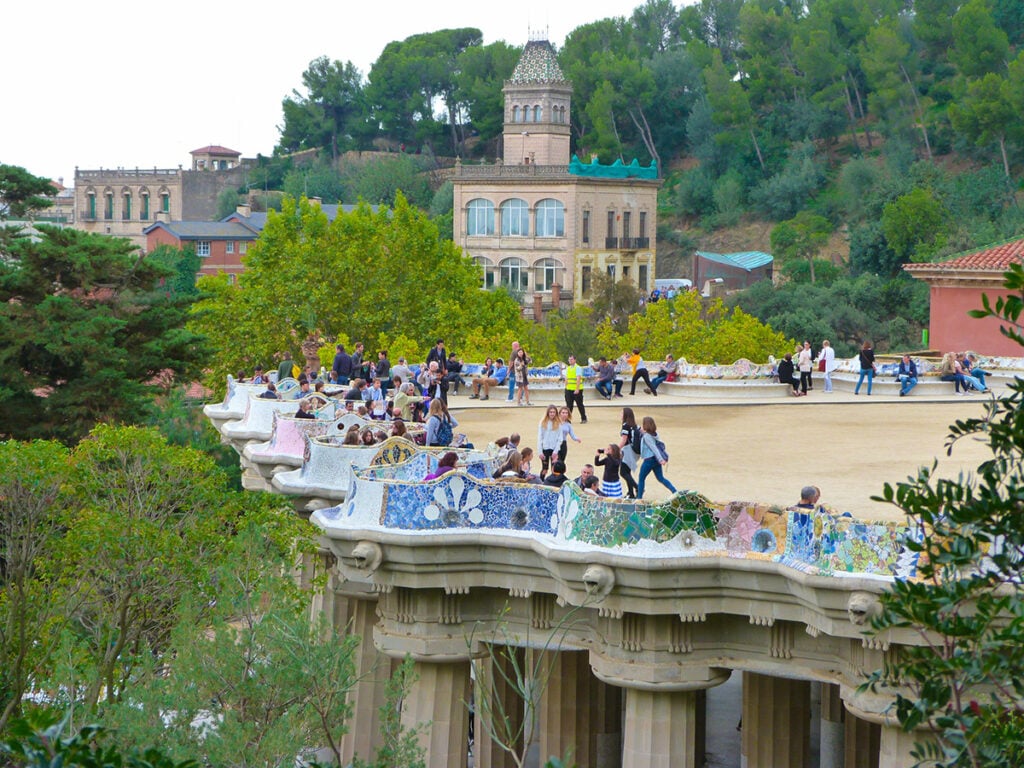 View across to Park Güell
