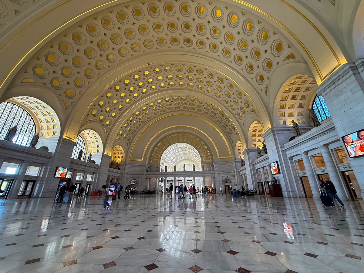 Union Station building in Washington DC