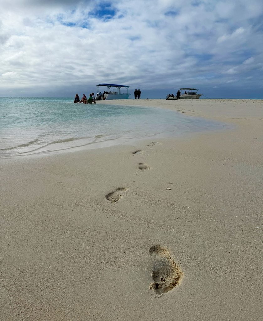 Footprints on Honeymoon Island