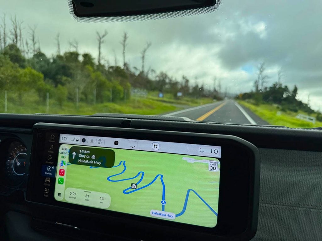 Switch back road up Mt Haleakala