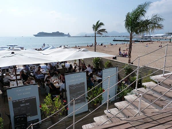 Cannes beach bar