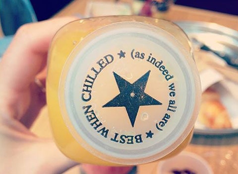Pret a Manger juice