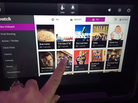 Dreamliner touch screen
