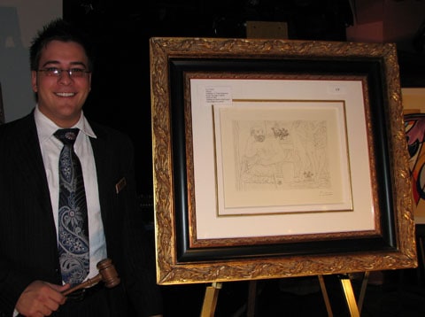 Hand signed Picasso etching Carnival Liberty Art auction