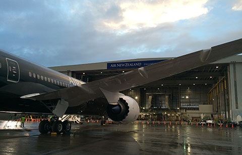 Dreamliner in Auckland