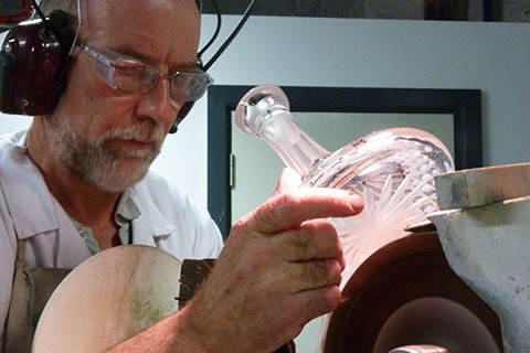 Waterford crystal cutting