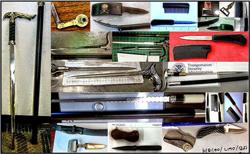 Pocket knives on planes