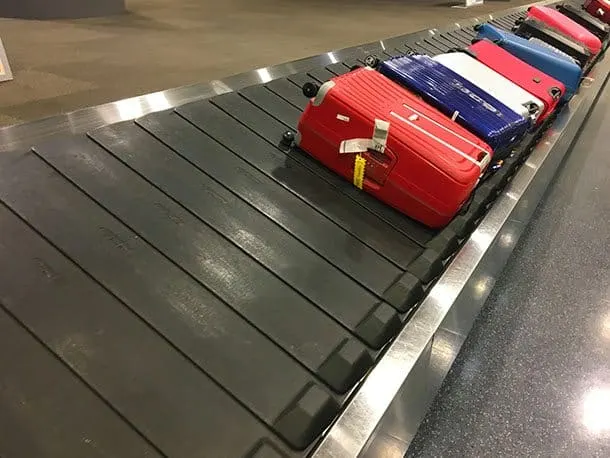 luggage on carousel
