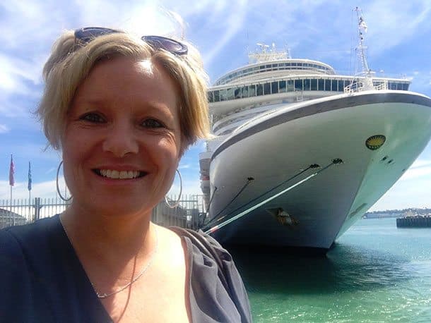 Cruise ship at dock