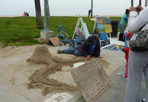 Sand sculpture Sand sculpture Venice Beach