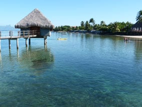 overwater bungalow Tahiti