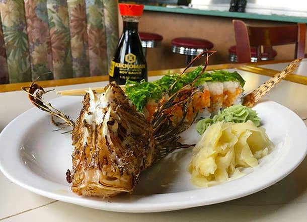 lionfish sushi roll